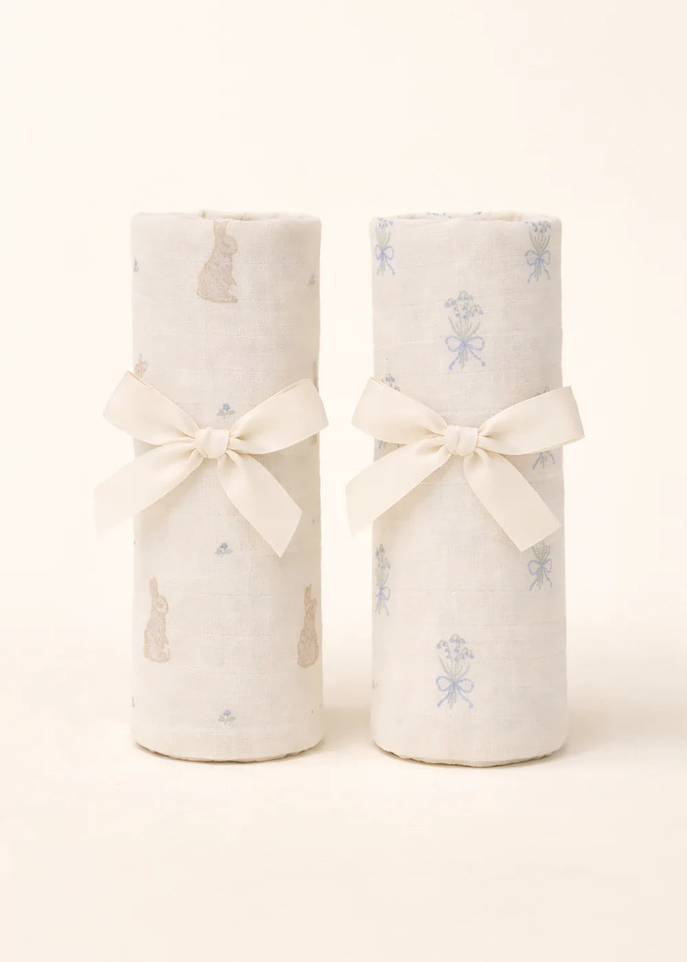 Muslin Swaddle Set | Bunny & Lily of the Valley