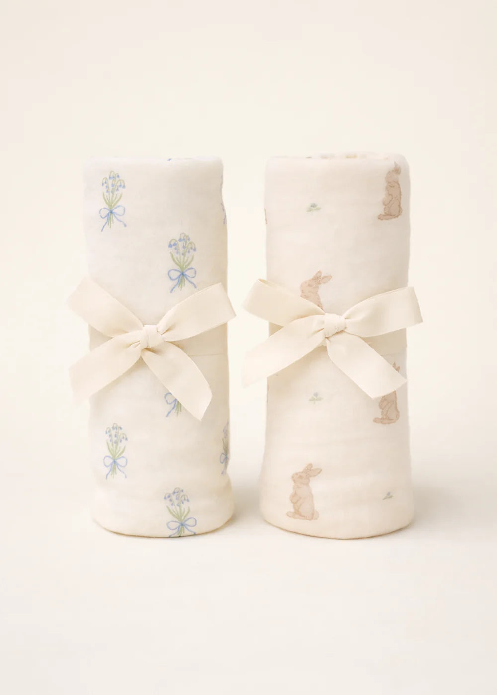 Jersey Swaddle Set | Bunny & Lily of the Valley