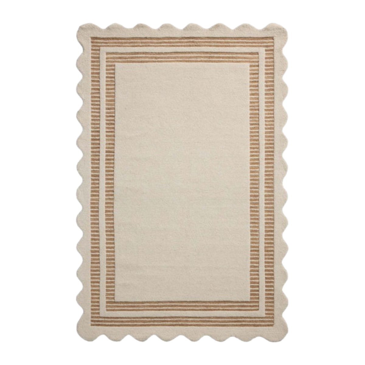 Scottie Rug | Ivory & Rust