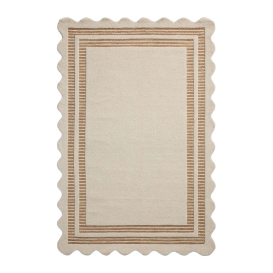Scottie Rug | Ivory & Rust