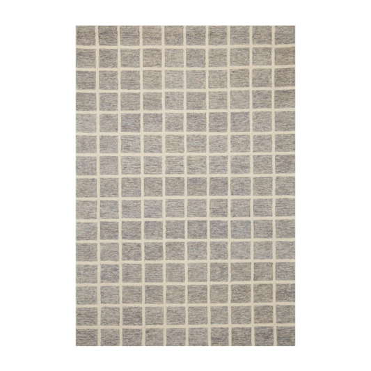 Polly Rug | Slate & Ivory