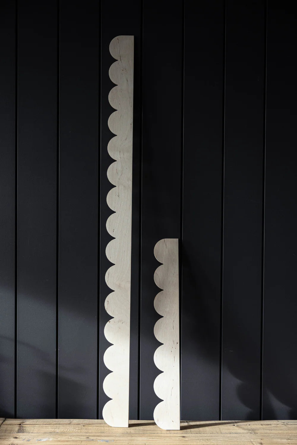 Raw Wood Scalloped Trim | 2 lengths