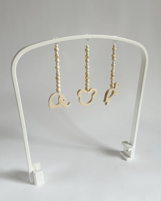 Animal Friends Cradle Mobile | White