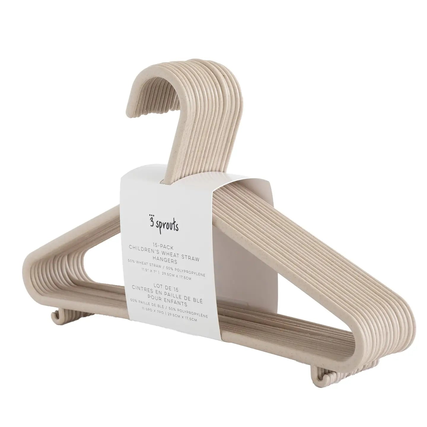 Baby Wheat Straw Hangers | Speckled Beige