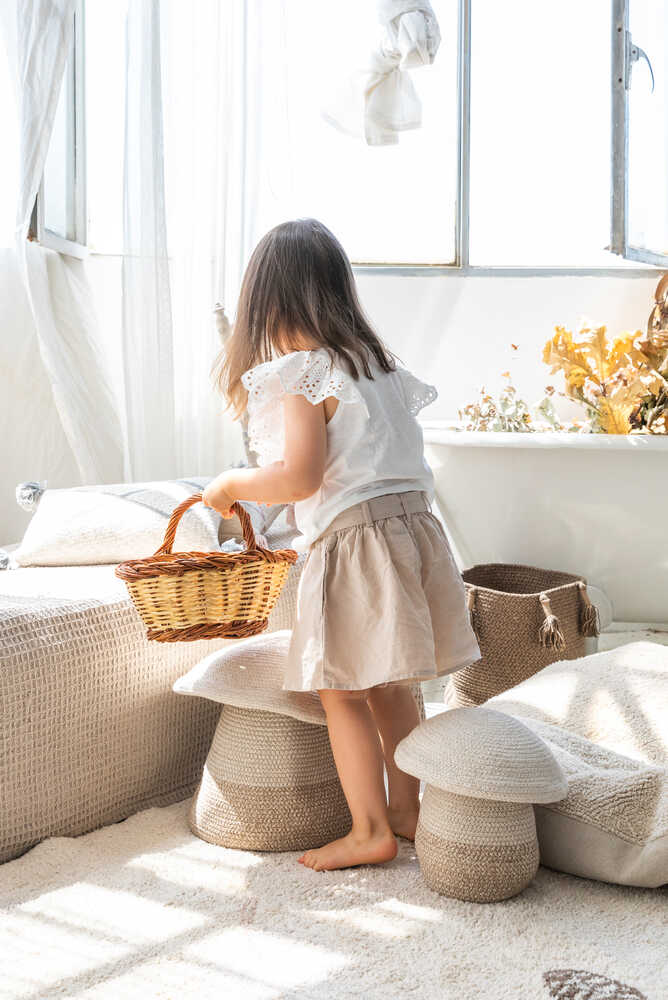 Handmade Mushroom Storage Baskets (Set)
