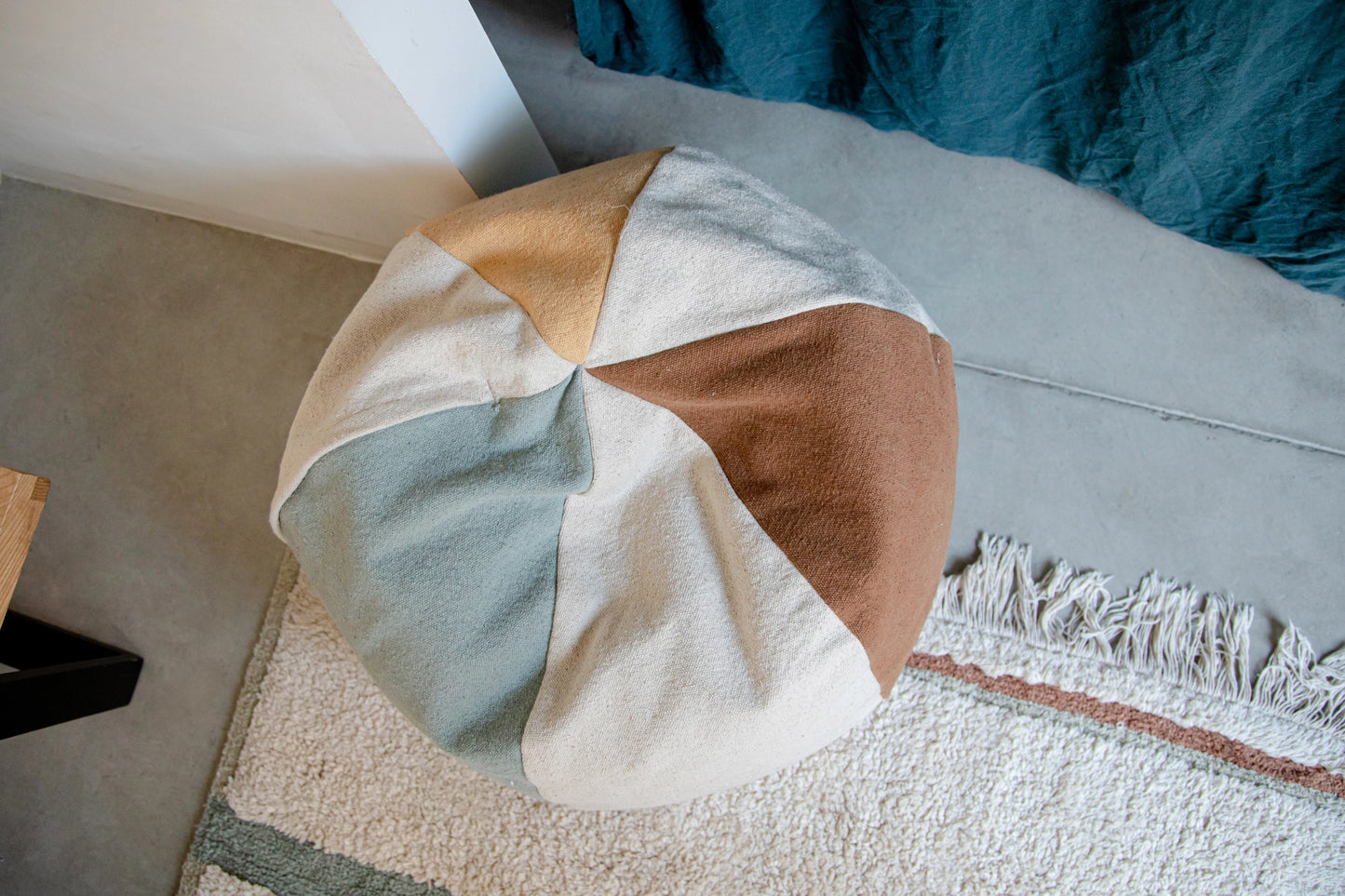 Vintage Beach Ball Pouf