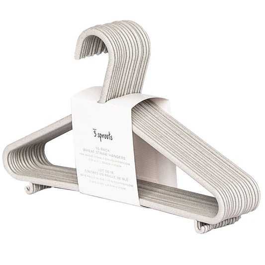 Baby Wheat Straw Hangers | Speckled Grey