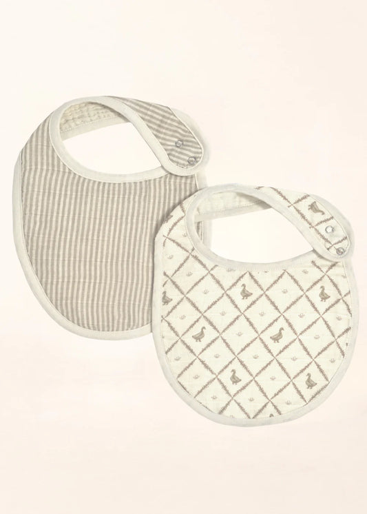 Muslin Bib Set | Bears & Ducks