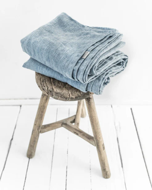 Linen Sheet Set | Blue Mélange