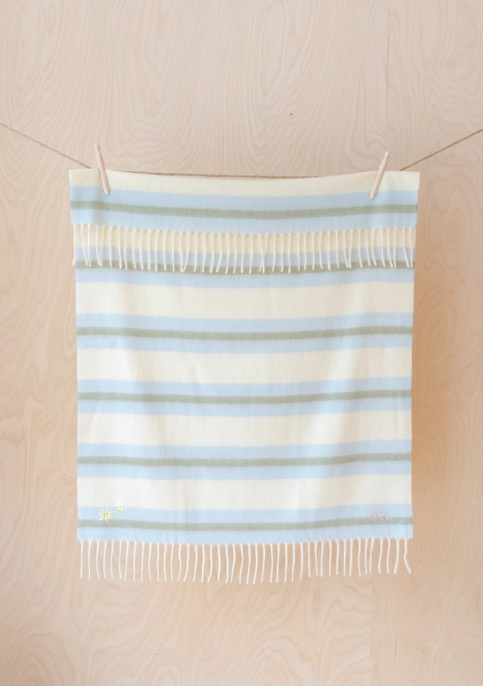 Lambswool Baby Blanket | Stripe