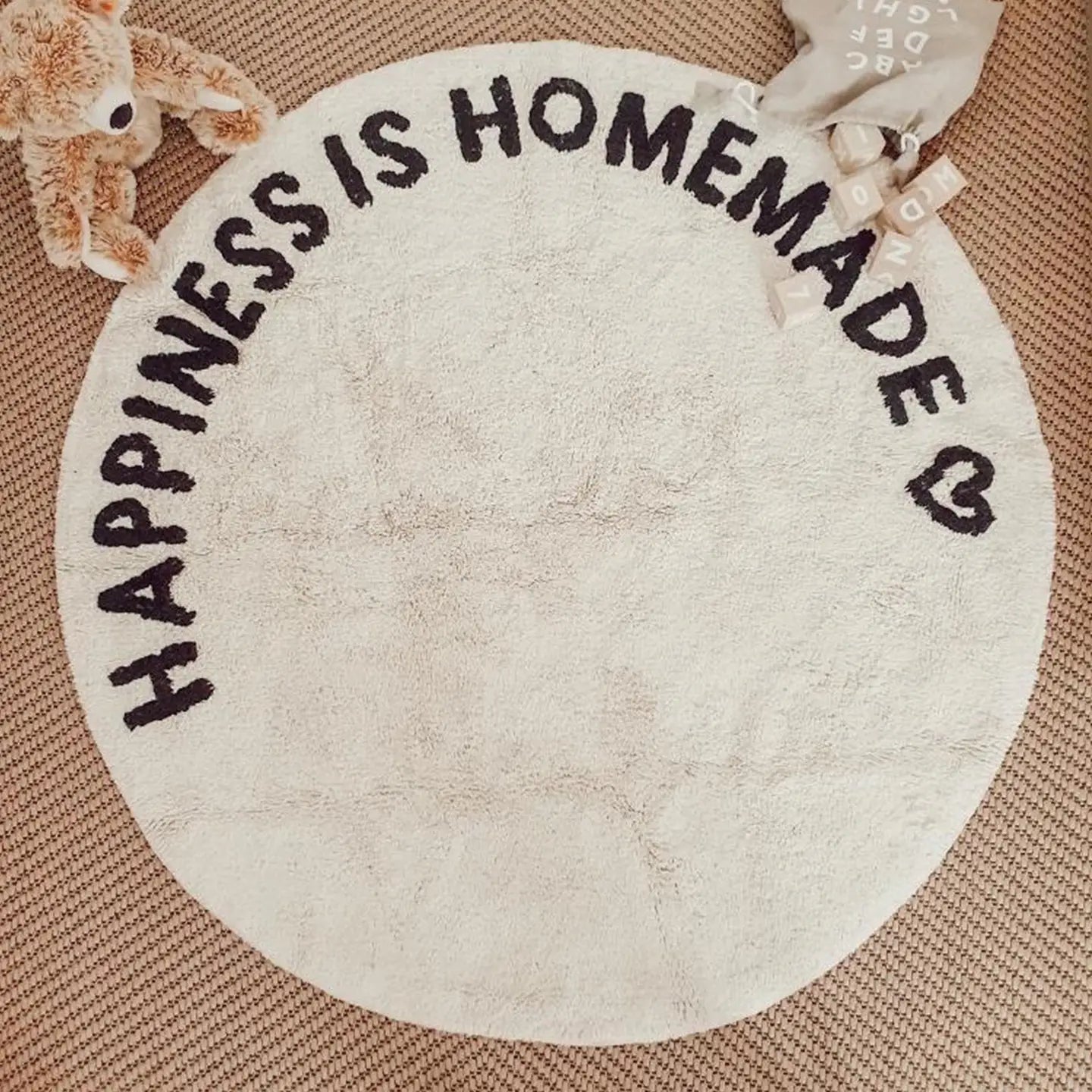 Happiness is Homemade Rug