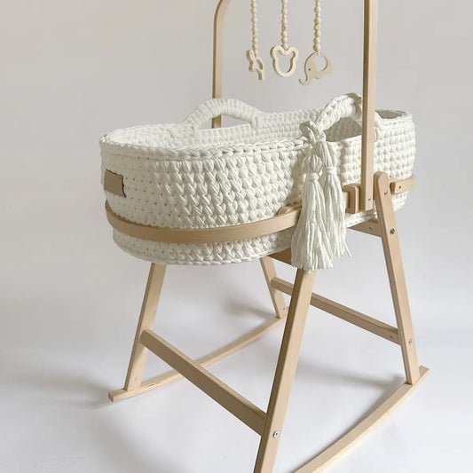 Baby Basket Cradle Rack | Natural