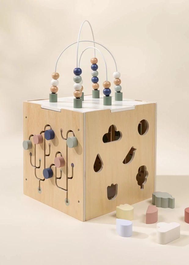 Wooden Learning Cube Toy