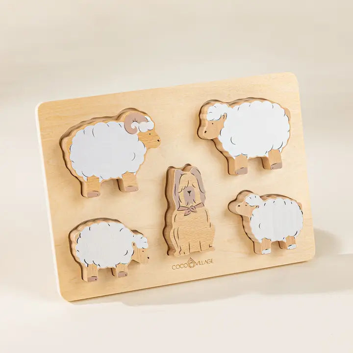 Wooden Shepard Animals | Set of 5