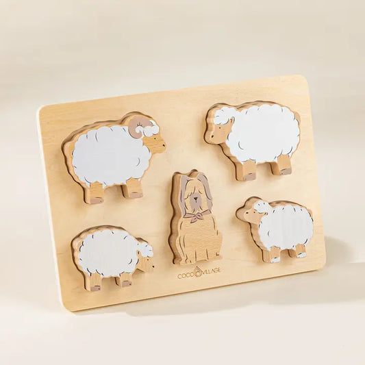 Wooden Shepard Animals | Set of 5