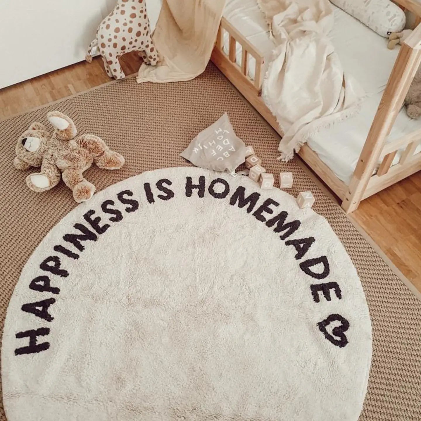 Happiness is Homemade Rug