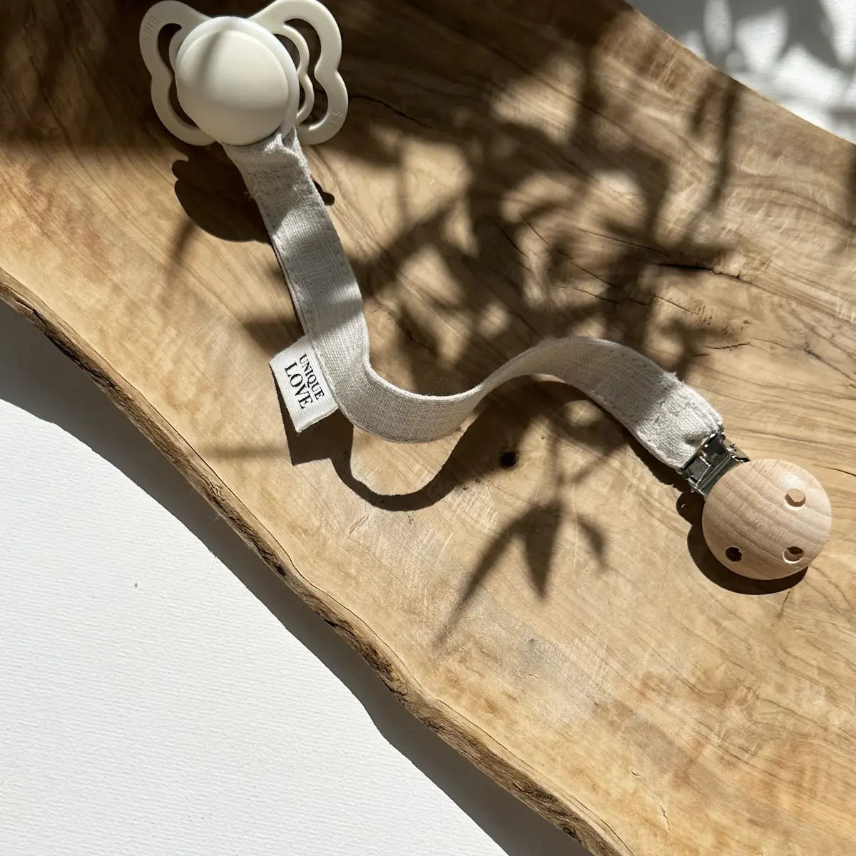 Linen Pacifier Dummy Strap