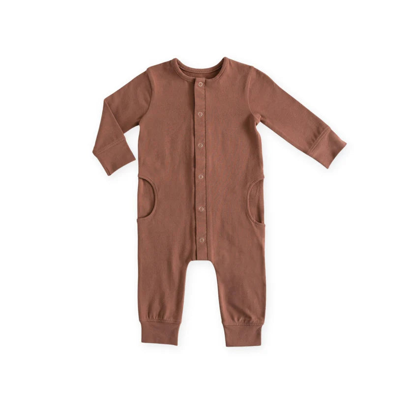 Essentials Cotton Romper | Soft Clay