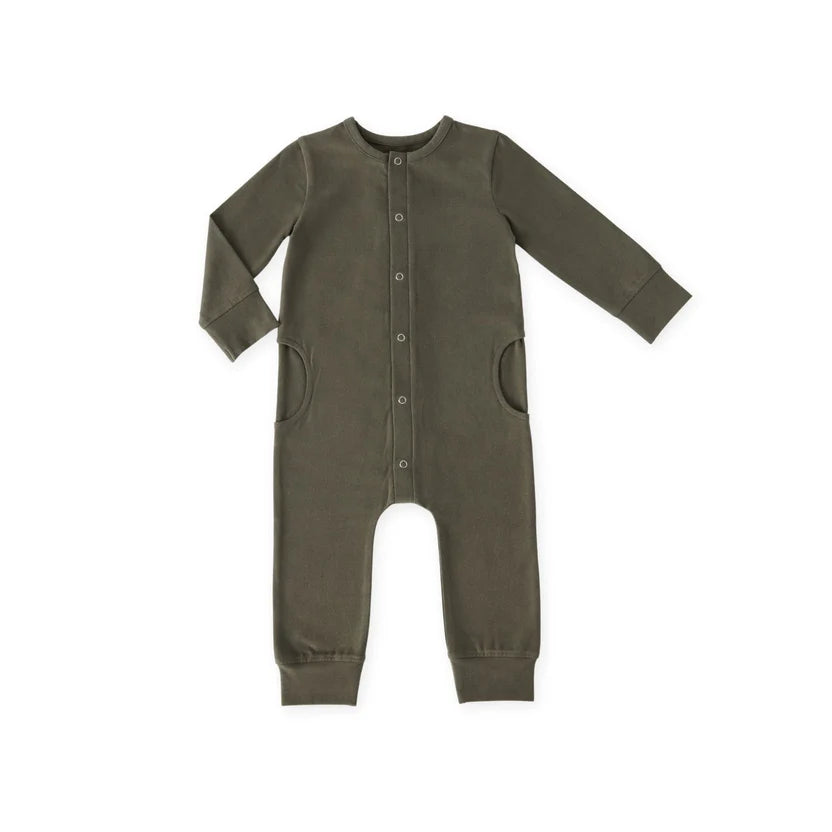 Essentials Cotton Romper | Olive