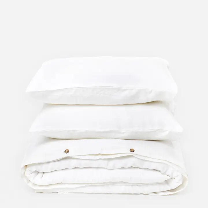 Linen Duvet Cover | White