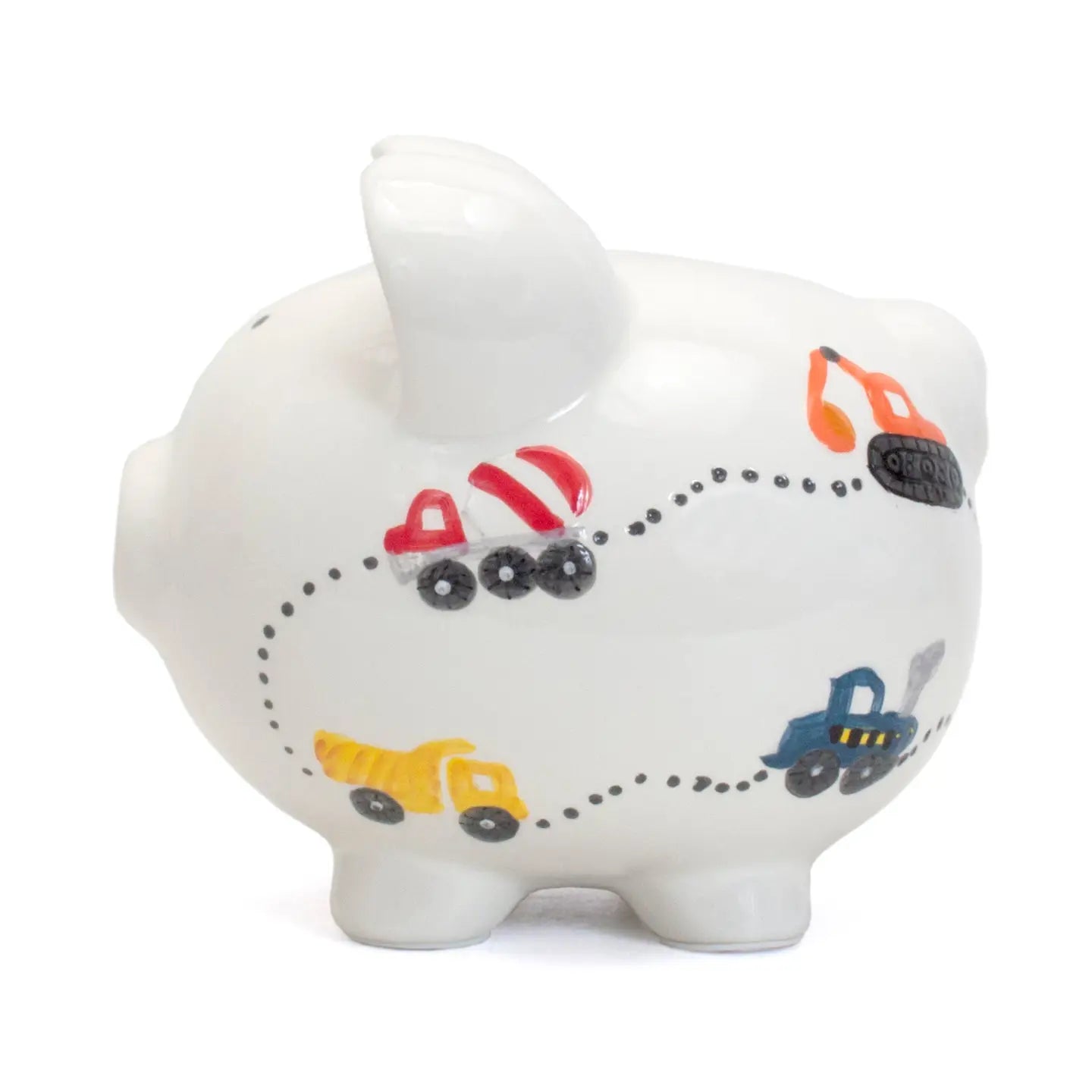 Hard Hat Piggy Bank | White