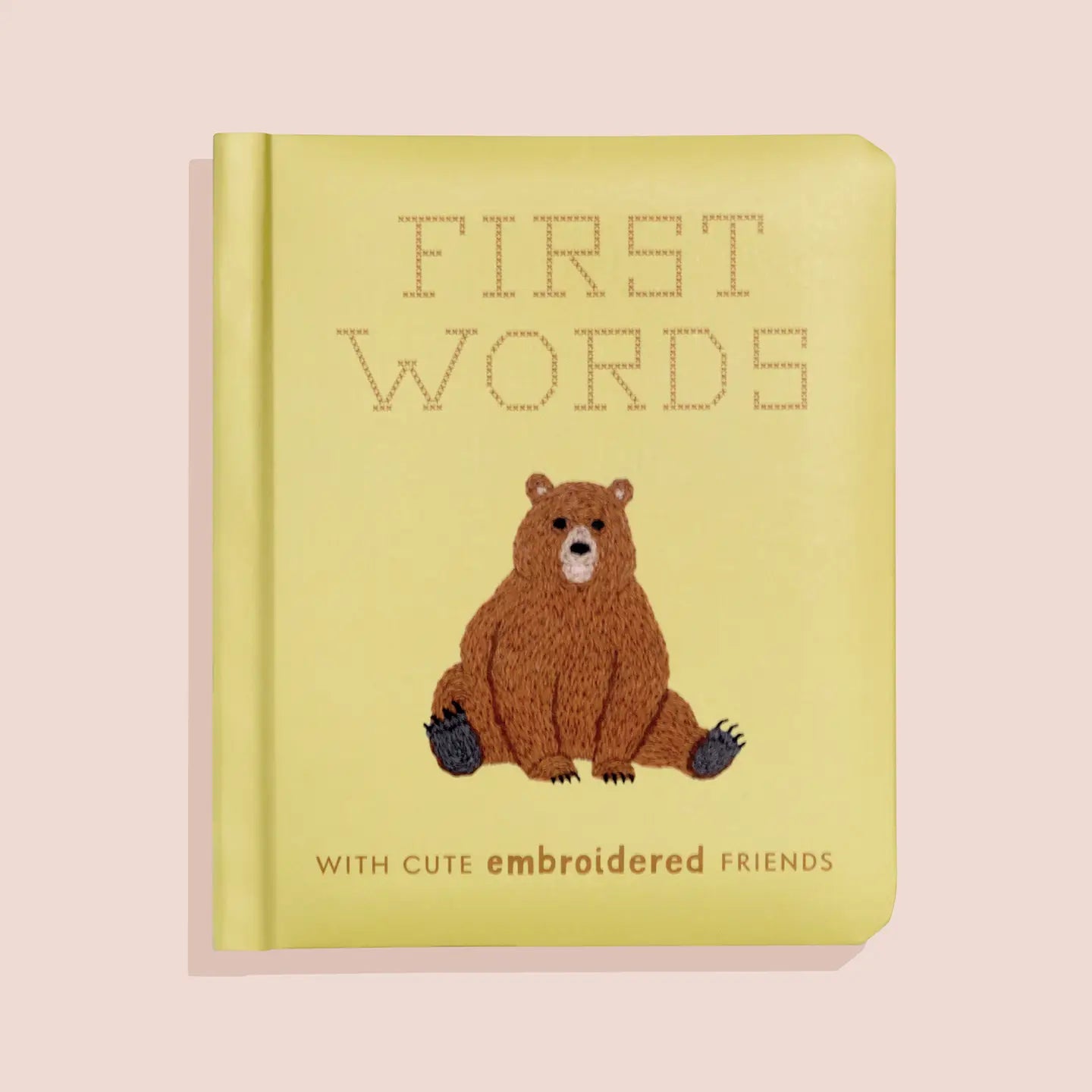 Baby's First Words Book - Embroidered Friends