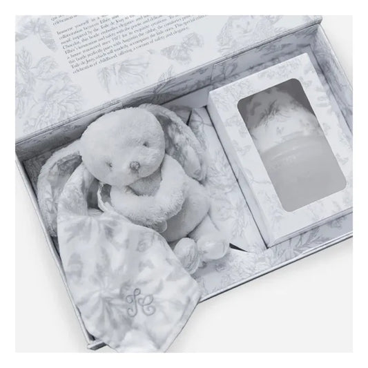 Tartine et Chocolat Grey Baby Bottle & Comforter Set