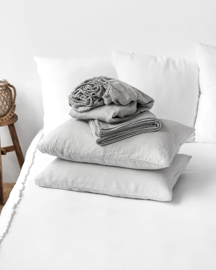 Linen Sheet Set | Light Grey
