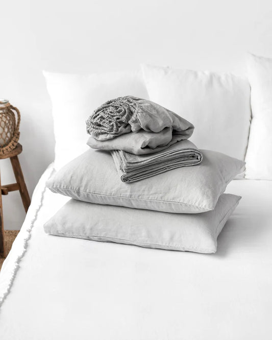 Linen Sheet Set | Light Grey