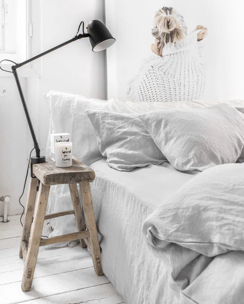 Linen Sheet Set | Light Grey