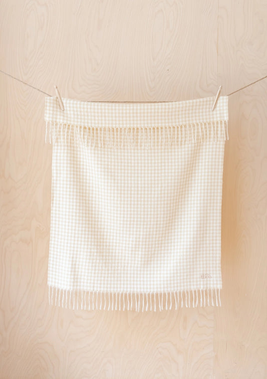 Lambswool Baby Blanket | Gingham