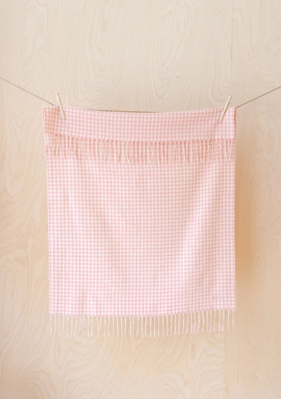 Lambswool Baby Blanket | Gingham