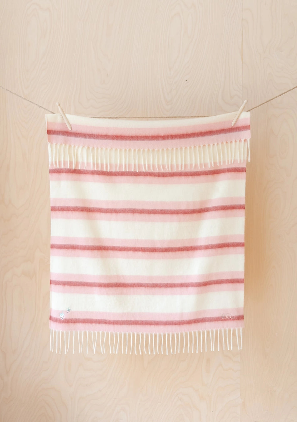 Lambswool Baby Blanket | Stripe