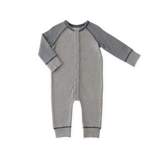 Salior Stripe Raglan Romper | Ink