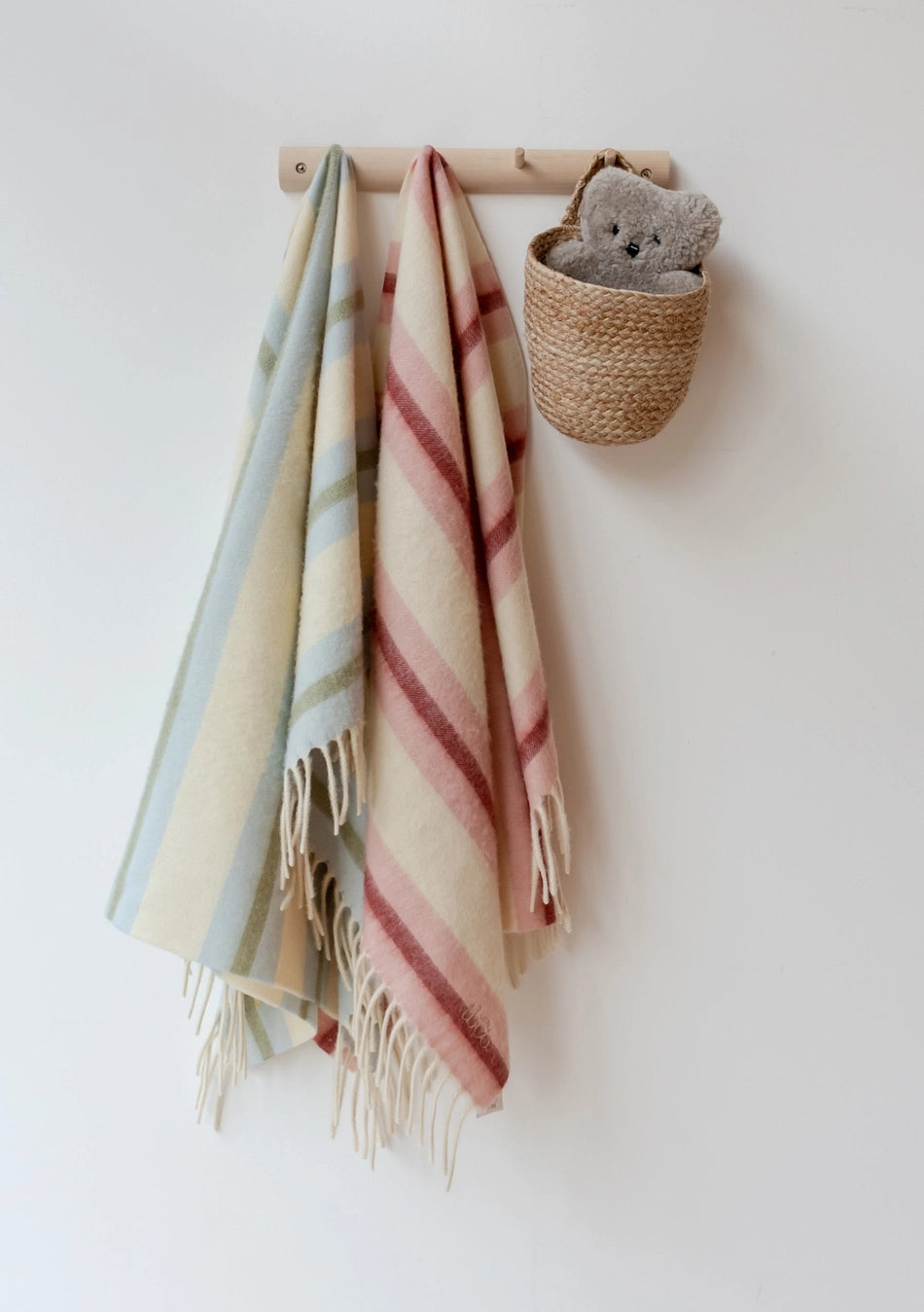 Lambswool Baby Blanket | Stripe