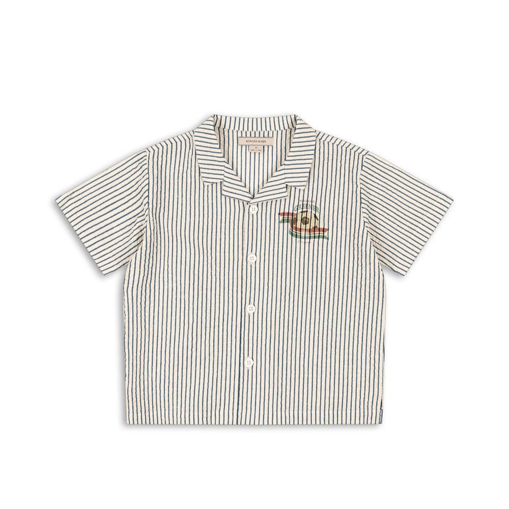 Elliot Button Up | Blue Stripe