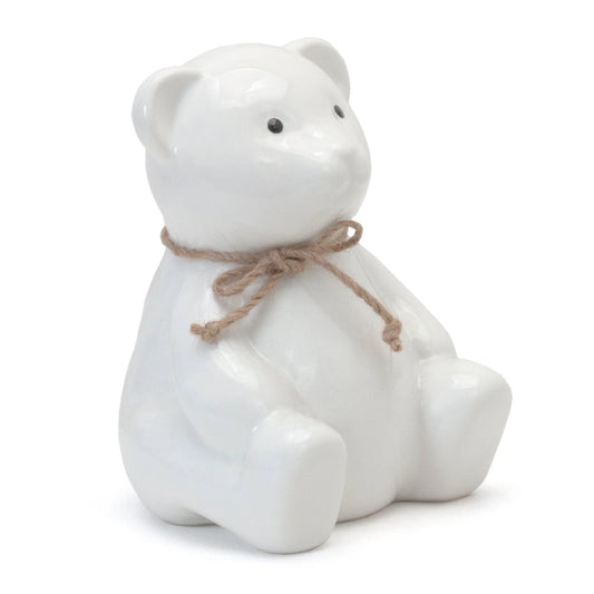 Big Bear Piggy Bank | White