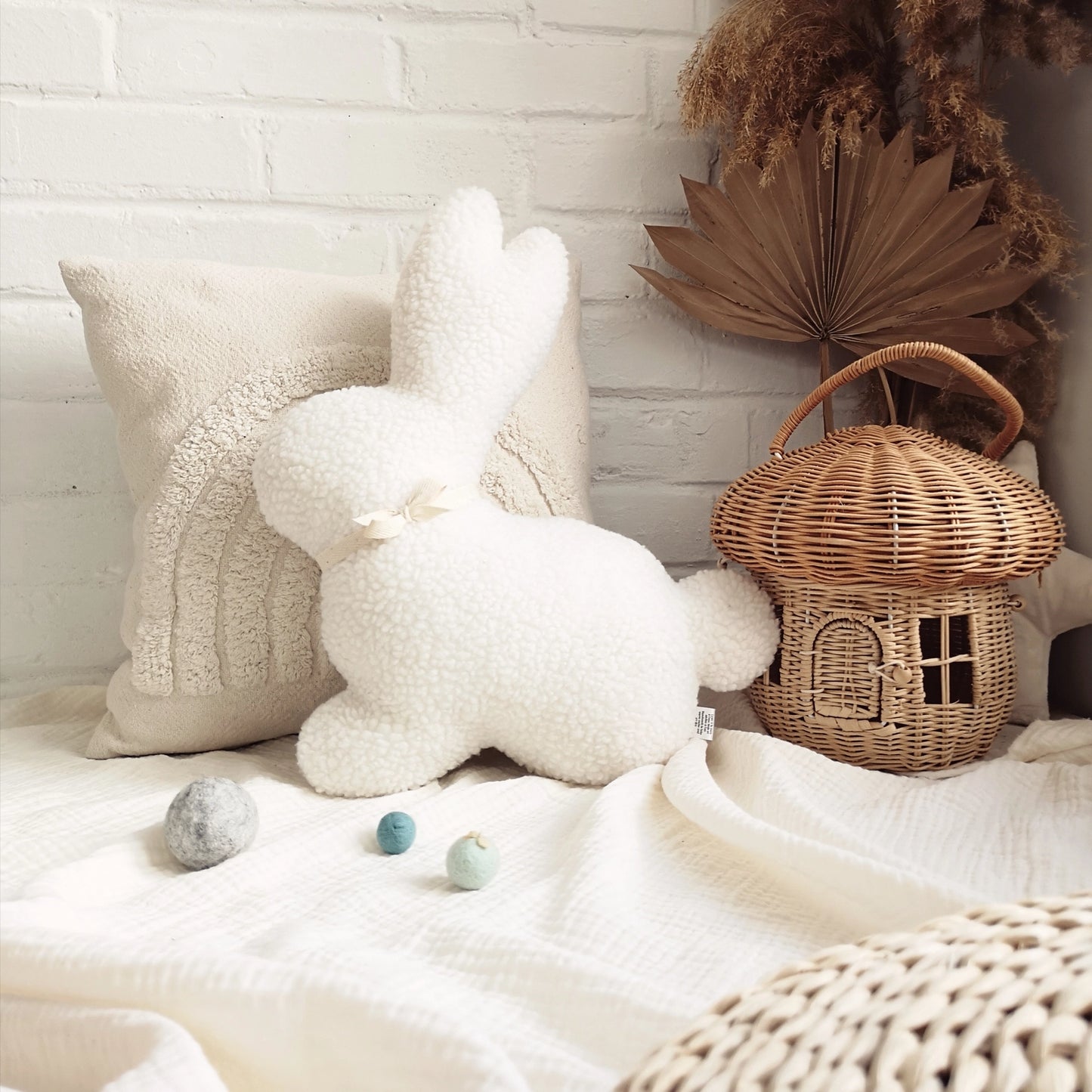 Bunny Pillow | White