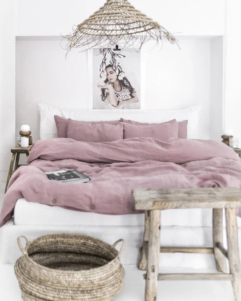 Linen Duvet Cover | Woodrose